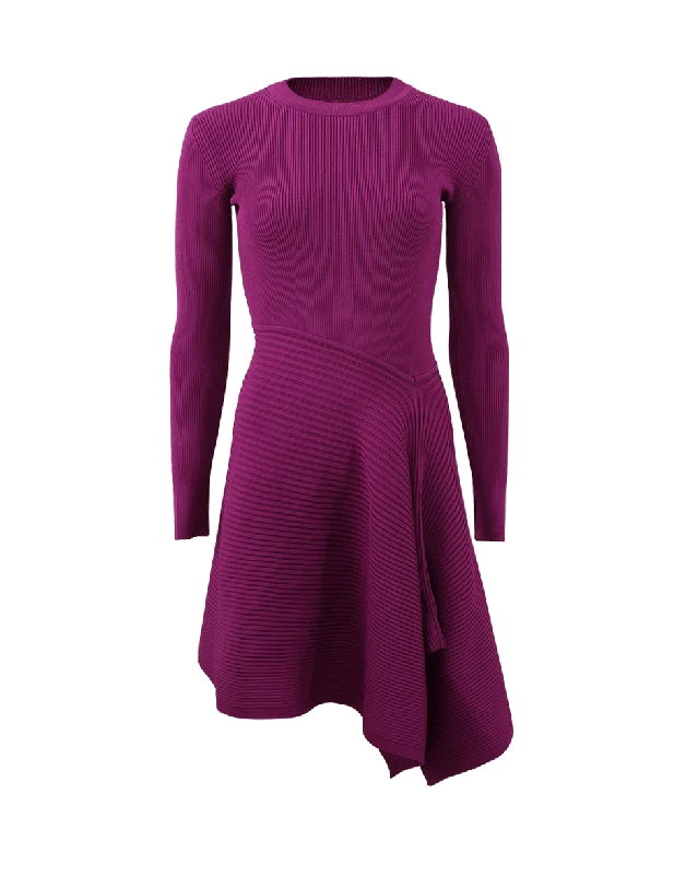 Asymmetrical Knit Dress Tunics Travel practical