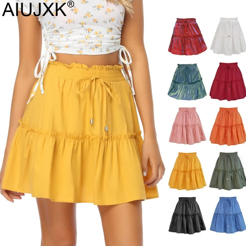 High Waist Mini Skirts leather skirt sleek