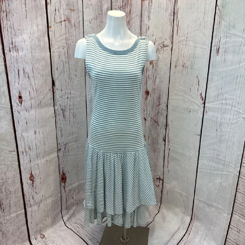 LAUREN RALPH LAUREN BLUE WHITE STRIPE DRESS SZ M TCC Tunics Corduroy durable