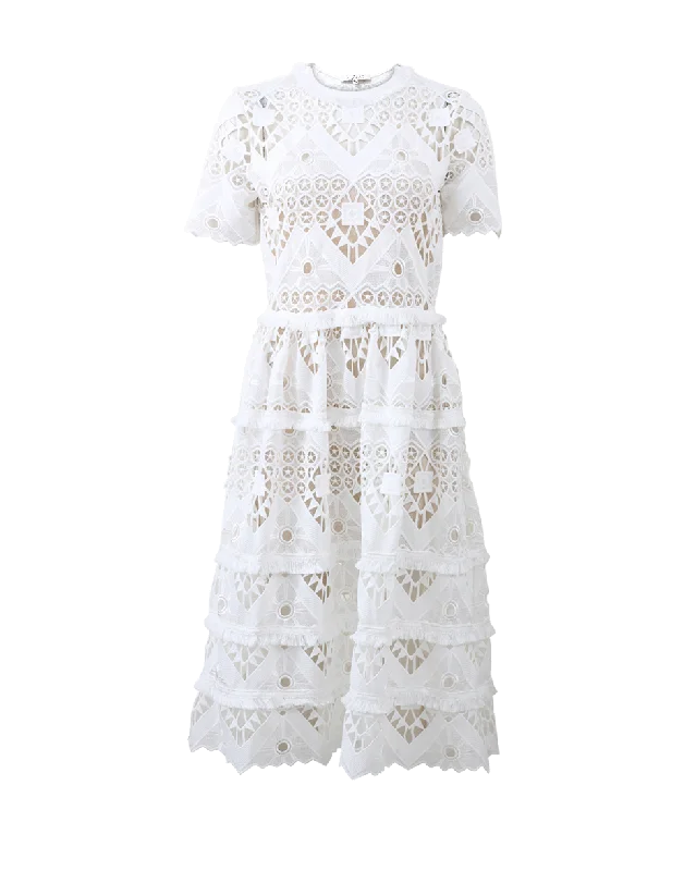 Benati Crochet Dress Tunics Fashionable chic