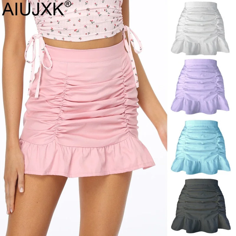 Ruffle Mini Skirts summer skirt style