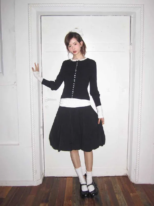 Versatile bubble skirt【s0000010380】 summer skirt style