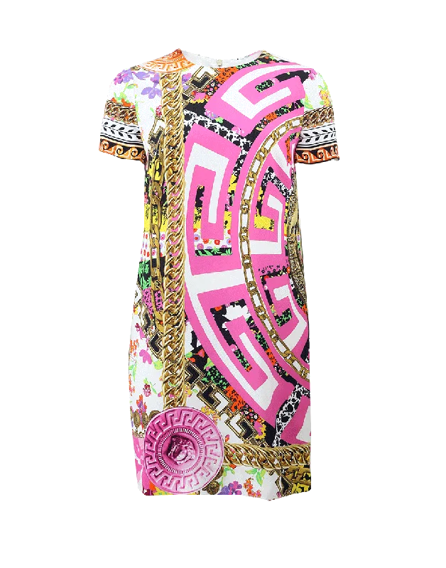 Printed Shift Dress Tunics Business professional