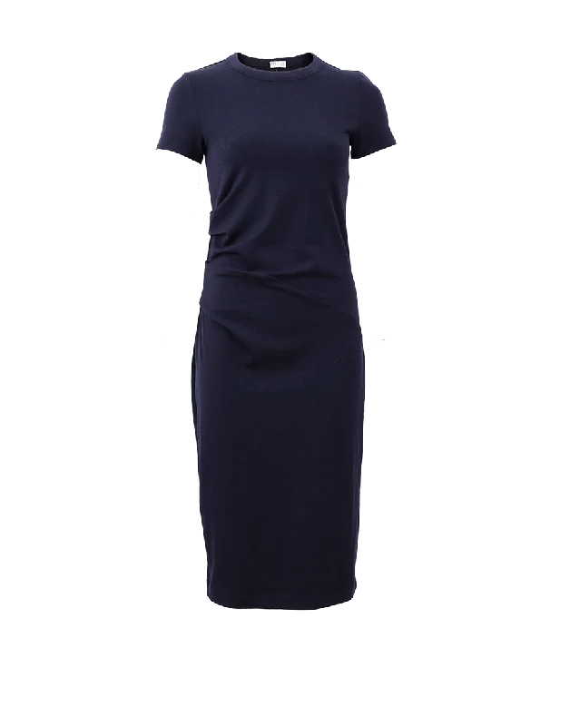 Jersey Ruched Midi Dress Tunics Brand named