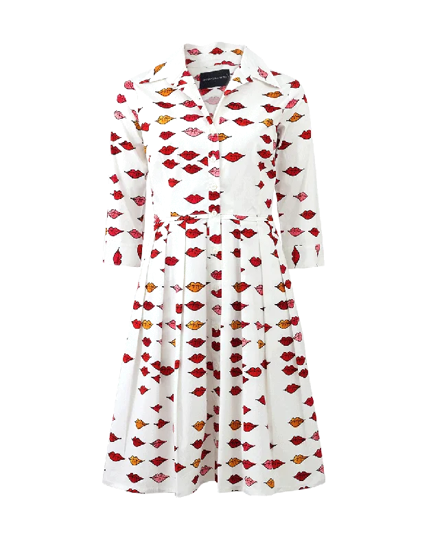 Audrey Lip Print Dress Tunics Luxurious high-end