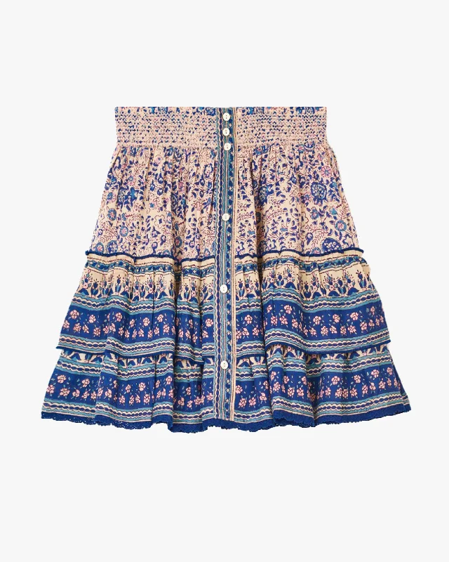 Cass Print Mini Skirt corduroy skirt durable