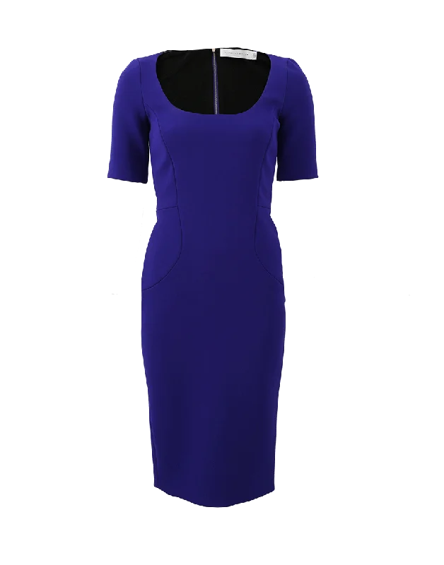 Decollette Fitted Dress Tunics Stylish elegant