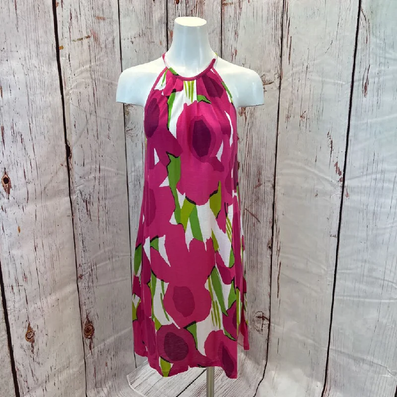 NWT MICHAEL KORS PINK GREEN SPRING 09 FLORAL DRESS SZ S TCC Tunics Office stylish