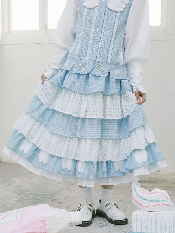 Lolita Cake Half Skirt【s0000010901】 linen skirt light