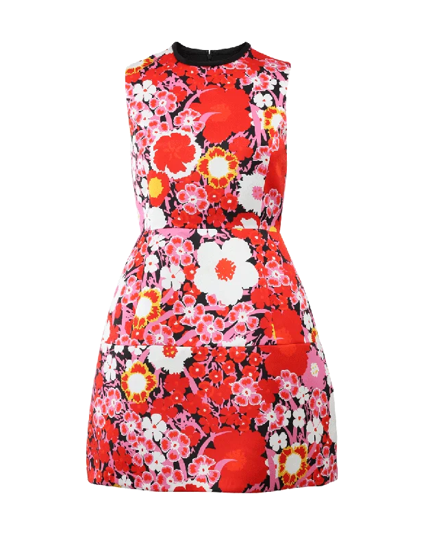 Structured Floral Dress Tunics Versatile functional