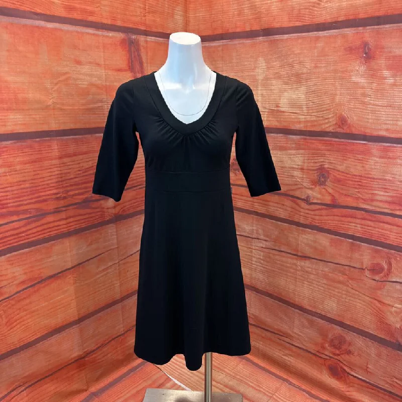 EDDIE BAUER BLK DRESS SZ SMALL PETITE TCC Tunics Lace romantic