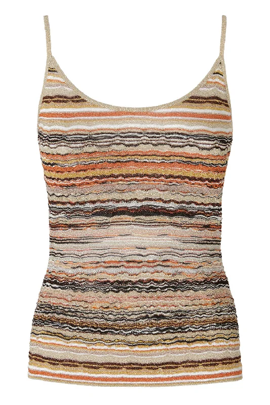 Multi Tones Tank lace back tank