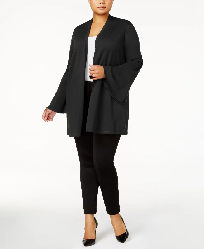 Alfani Plus Size Open Front Cardigan Collared Crew Neck Turtle Neck