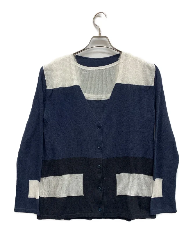 [Pre-owned] ISSEY MIYAKE ensemble cardigan IM21KO002 Modern Contemporary chic