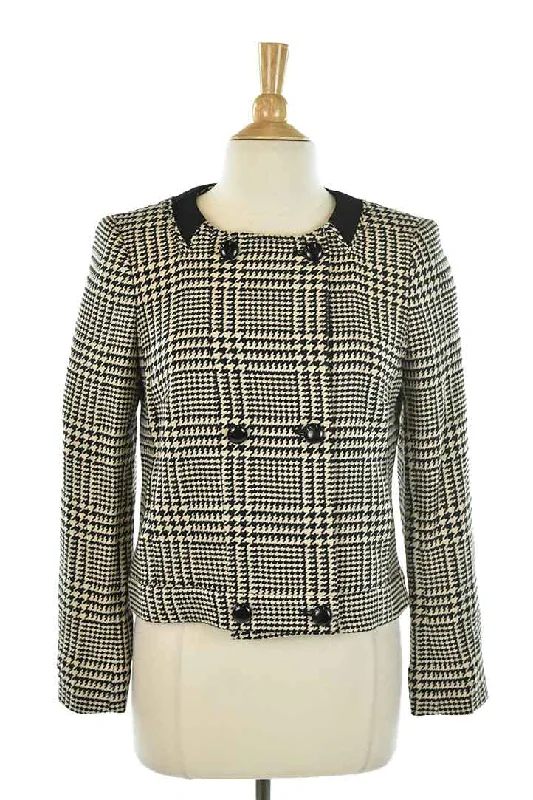 Anne Klein Jacket Herringbone Jacket Checkered Jacket Solid Jacket