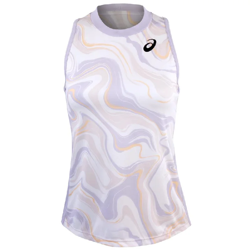 Asics Women's Graphic Match Tank - Dusk Violet vibrant tank top