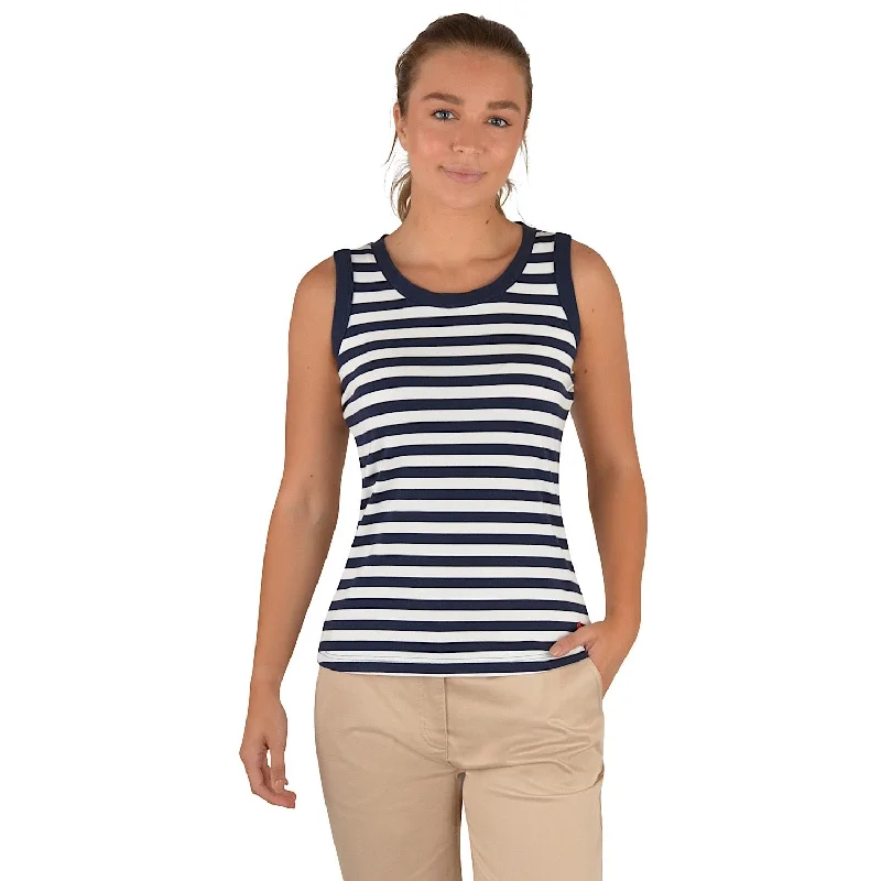 Thomas Cook Women's Eva Stripe Tank Navy/White graphic tank top