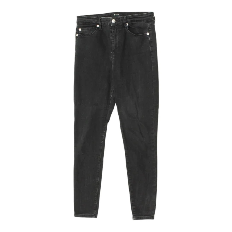 Diesel Womens Black High Rise Skinny Jeans | Vintage Slim Denim Trousers VTG Trousers Vintage Classic