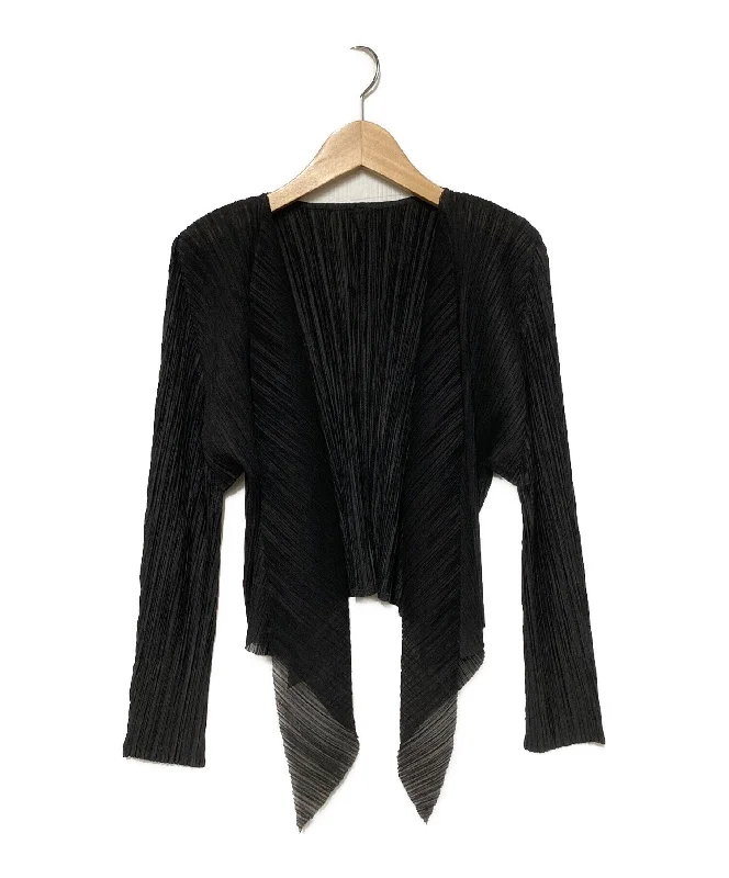 [Pre-owned] PLEATS PLEASE pleated cardigan PP33-JO613 Satin Fabric Silk Fabric Chiffon Fabric