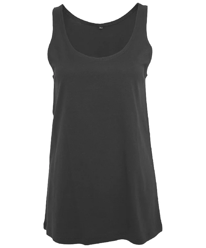 Black* - Women's tank top peekaboo tank top