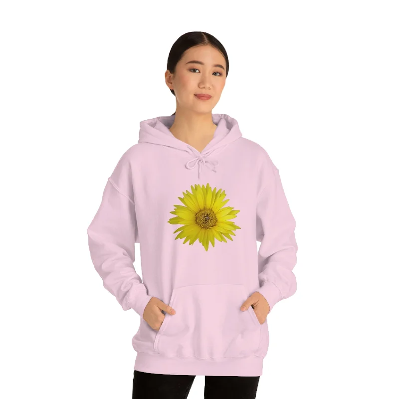 Floral Unisex Heavy Blend™ Hooded Sweatshirt Hoodie with Ribbed Neckline Snug Warm