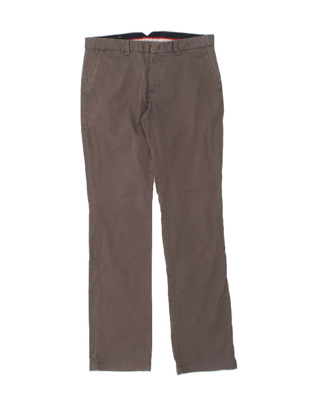 JULES Womens Straight Chino Trousers EU 40 Medium W32 L34 Grey Cotton Trousers Fall Fleece