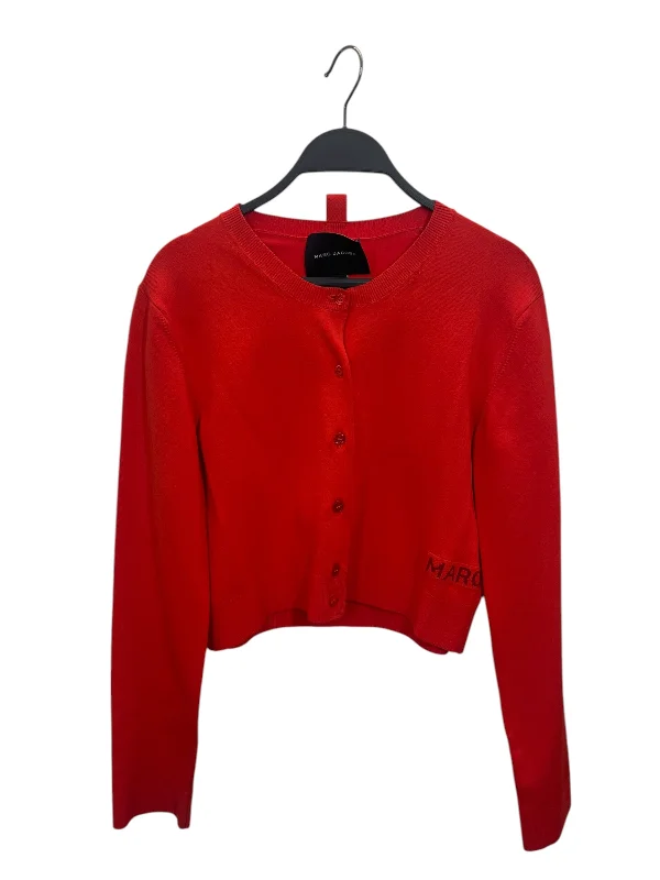 MARC JACOBS/Cardigan/S/Cotton/RED/ Cashmere Blend Cotton Blend Poly Blend