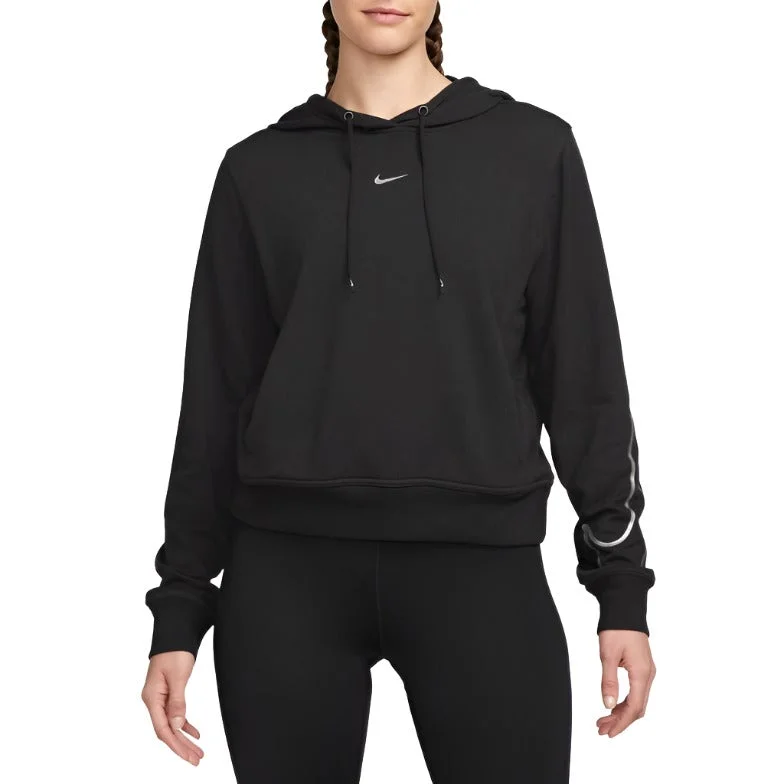 Nike Womens Dri-Fit One Pullover Sweatshirt Keyhole Neck Pullover