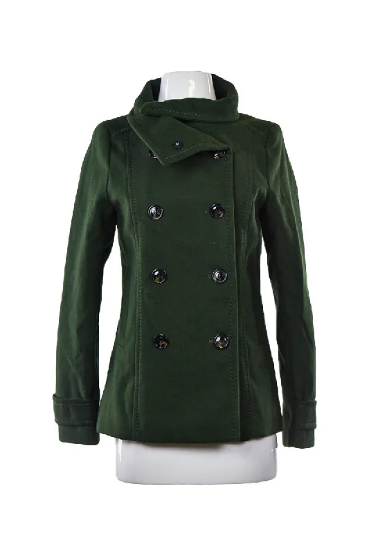 H&M Jackets A-Line Jacket Boat Neck Shawl Collar