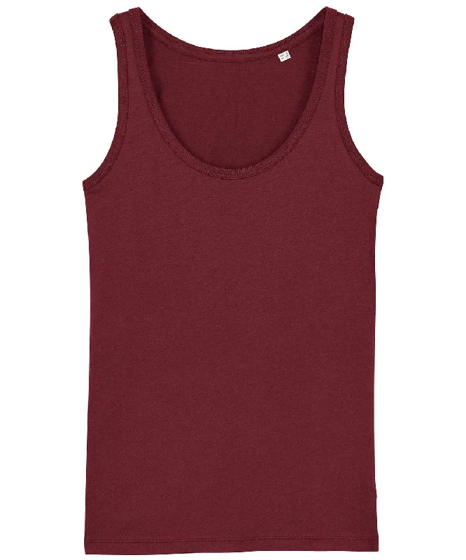 Burgundy - Women's Stella Dreamer iconic tank top (STTW013) flexible tank top