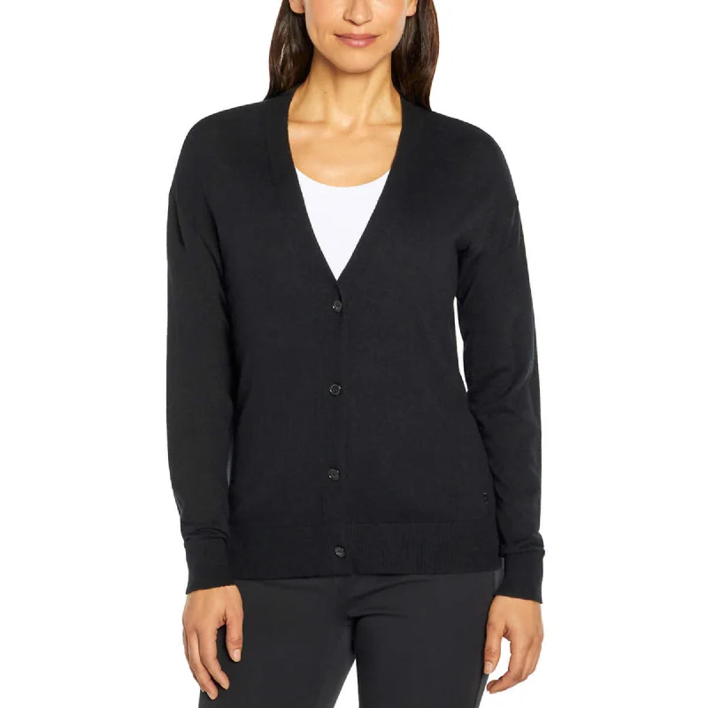 Banana Republic Women's Long Sleeve Cotton Blend Knit Button-up Cardigan Mesh Fabric Canvas Fabric Denim Fabric