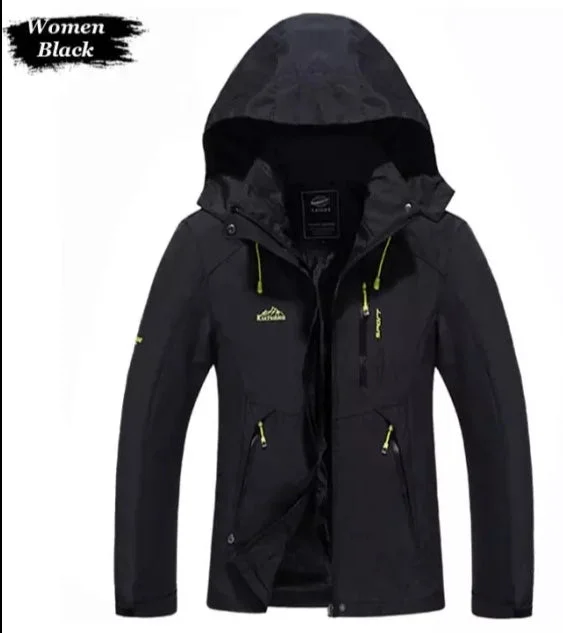 Mens & Womens Breathable Waterproof Hooded Jackets Collared Jacket Crew Neck Jacket Turtle Neck Jacket