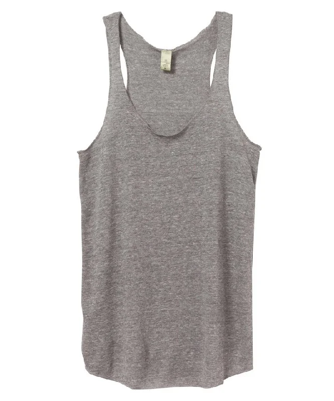 Eco Grey - Women's Eco-Jersey racer tank crew neck tank