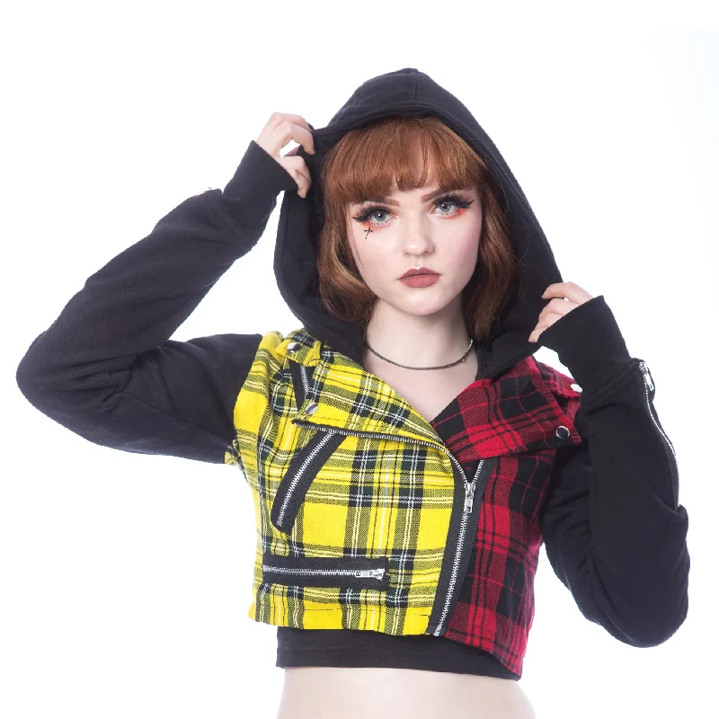 VELIKA JACKET - RED / YELLOW TARTAN Quilted Jacket Puffer Jacket Insulated Jacket