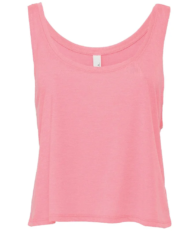 Neon Pink - Flowy boxy tank top adorable tank top