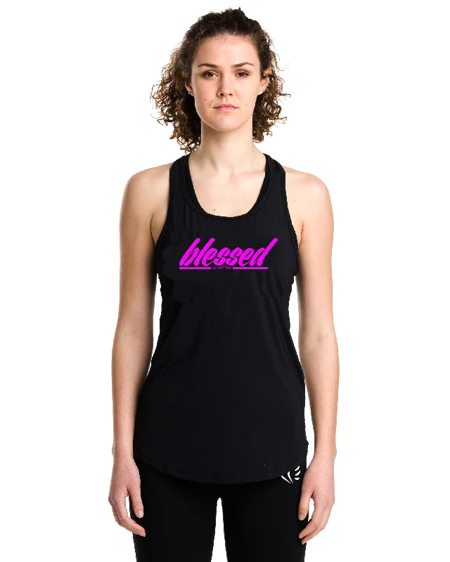 Women's BLESSED Script Tank lounge tank top