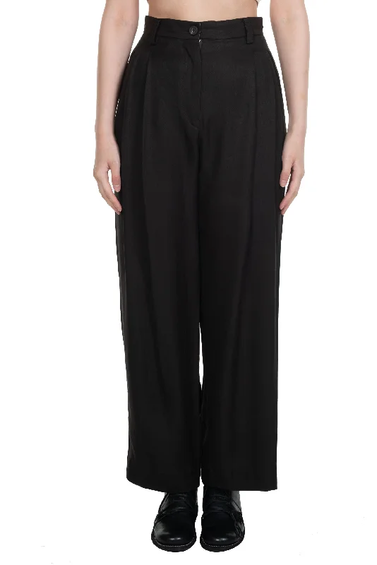 Front Pleats Wide Tapered Trousers Trousers Occasion Special