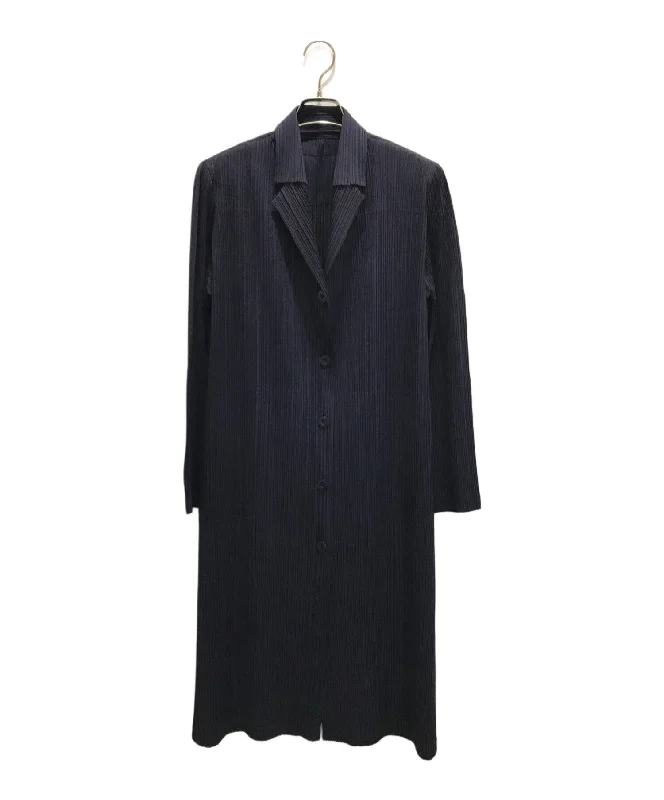 [Pre-owned] PLEATS PLEASE Pleated long cardigan PP43-EN432 Anti-Pilling Anti-Shrink Durable