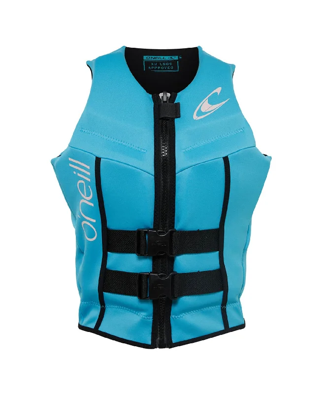 Women's Reactor L50S Life Jacket - Aqua Hooded Jacket Caped Jacket Shawl Collar Jacket