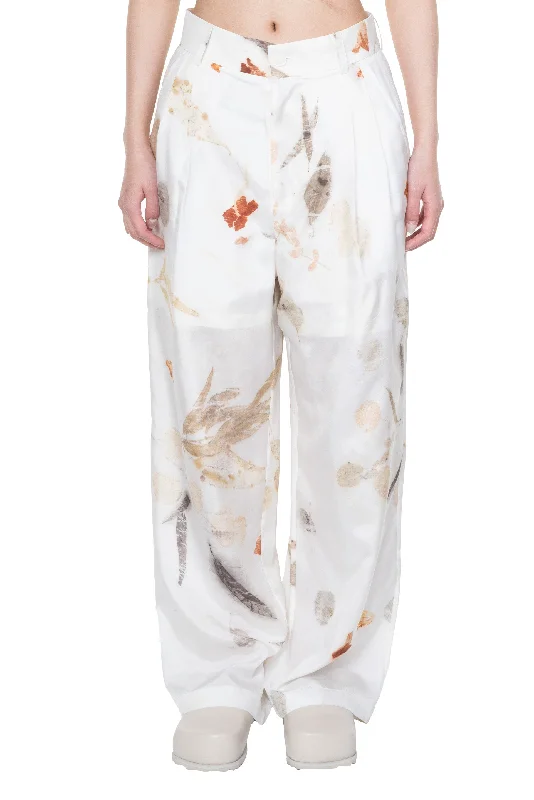 Natural Plant Dye Silk Trousers Trousers Favorite Customer