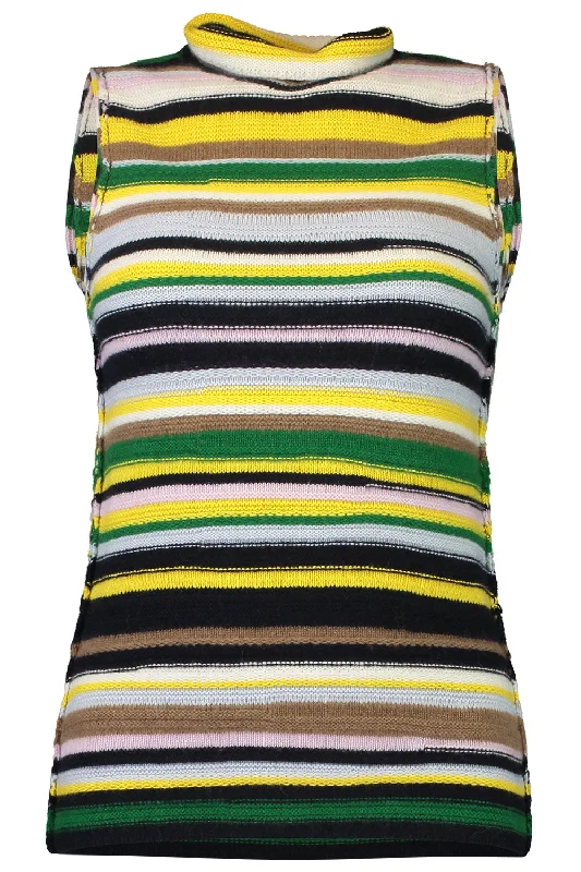 Turtleneck Tank striped tank top