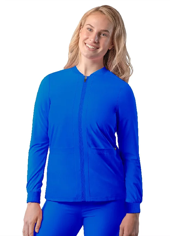 Addition Women's Bomber Zipped Jacket by Adar XXS-3XL / ROYAL BLUE Fitted Jacket Loose Jacket Oversized Jacket