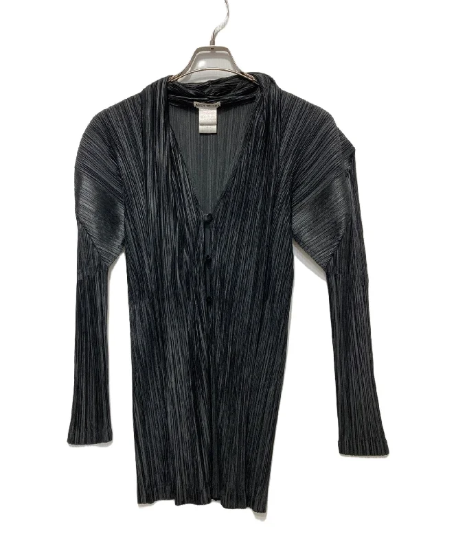 [Pre-owned] ISSEY MIYAKE Design pleated cardigan IM82-JD601 Hooded Caped Shawl Collar