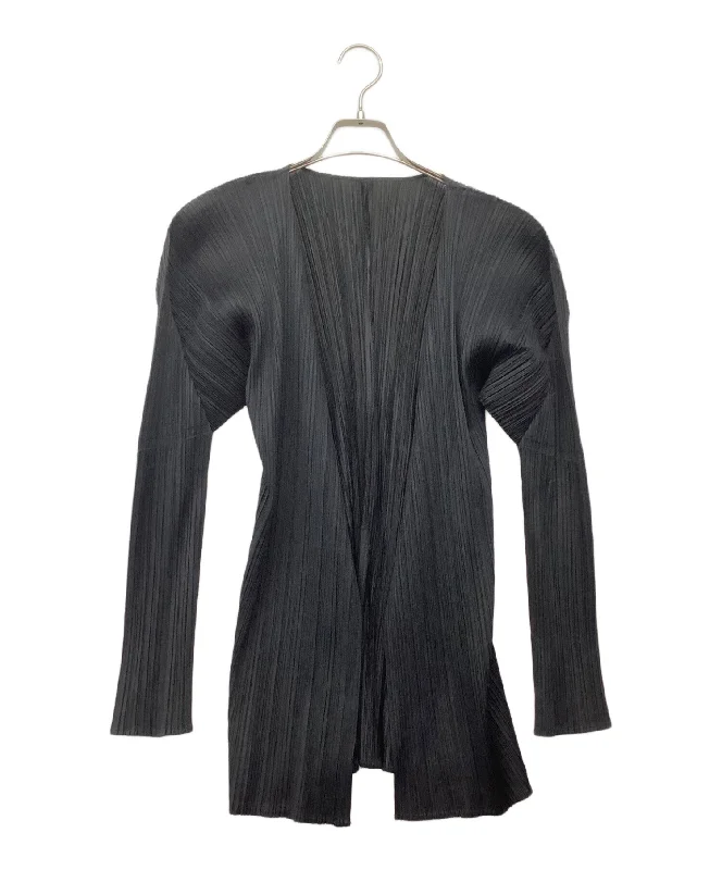 [Pre-owned] PLEATS PLEASE pleated cardigan PP04-J0607 Cable Knit Ribbed Knit Lace Knit