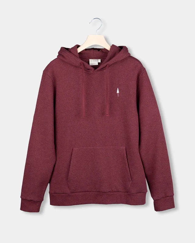 TreeHoodie Bordeaux Mel Oversized Hoodie Comfort Casual