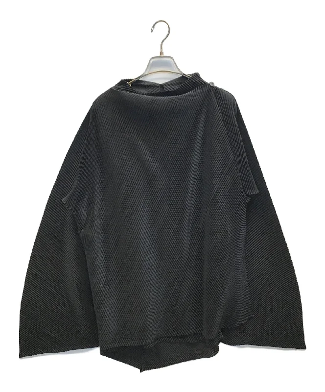 [Pre-owned] ISSEY MIYAKE pleated cardigan IM22FD921 Tailored Straight A-Line