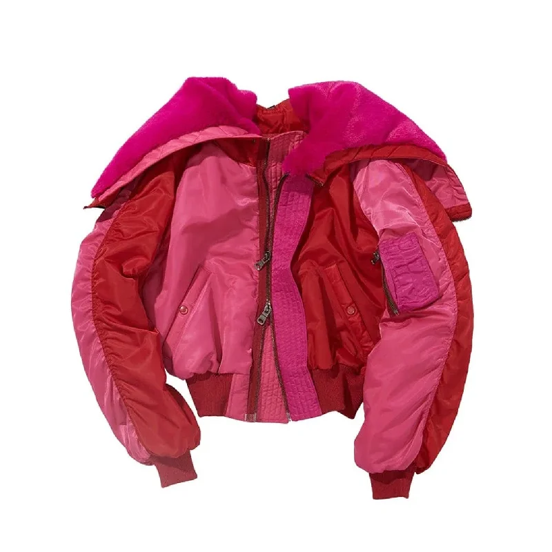 Women Andersson Bell Kamila Colour Variation N2B Jacket 'Pink' Tiered Jacket Buttoned Jacket Zippered Jacket