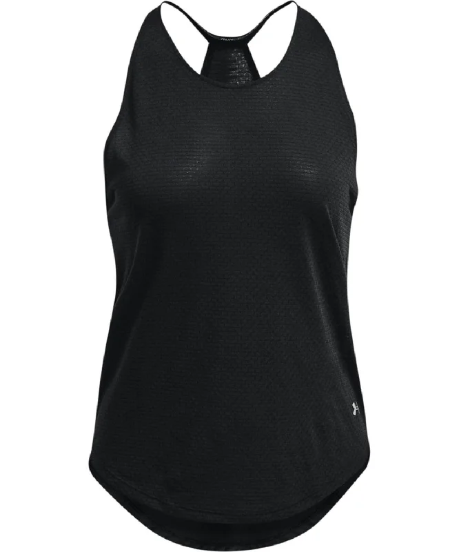 Black/Black/Reflective - UA streaker tank bronze tank top