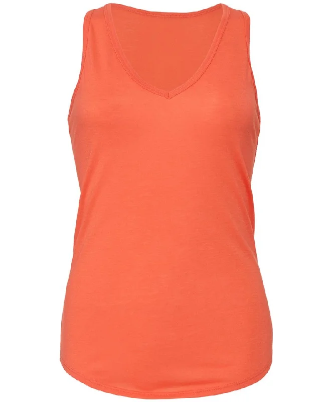 Coral - Flowy v-neck tank top sexy tank top