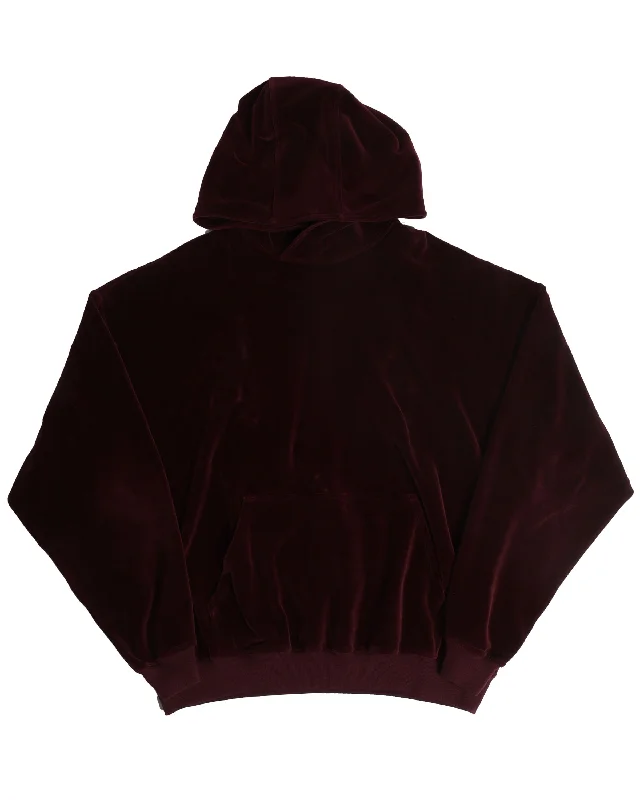 Burgundy FW15 Hoodie Hoodie with Typography Text Message